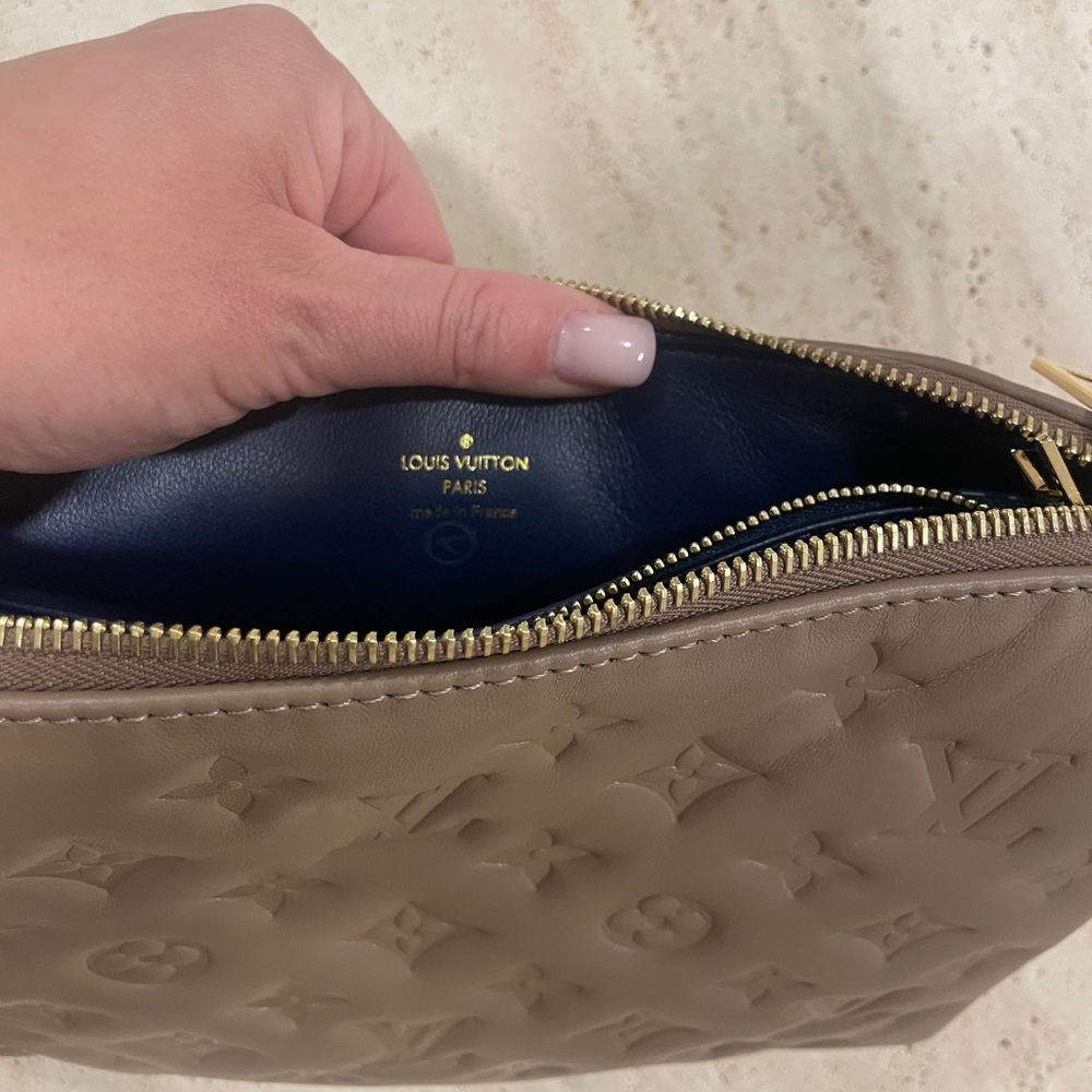Louis Vuitton Coussin PM Taupe with Gold Chain - Picture 8 of 8